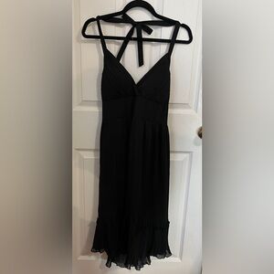 jonathan martin Halter Cocktail Dress in Black